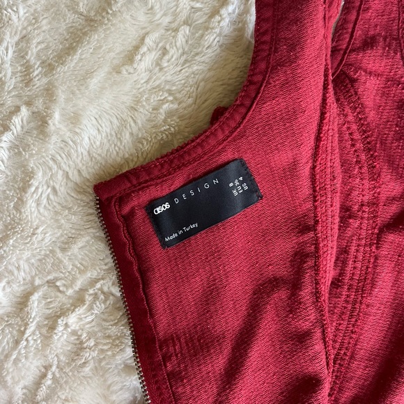 ASOS Design Cord Fitted Pinny Dress - Picture 6 of 7